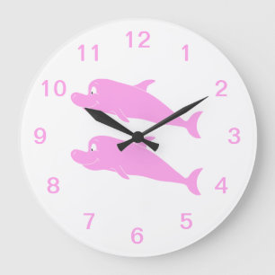 Rosa Dolphins. Stor Klocka