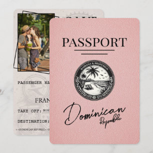 Rosa Dominikanska republikens pass Spara datum Datumet