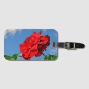 Rosa Don Juan med blå himmel Bagagebricka