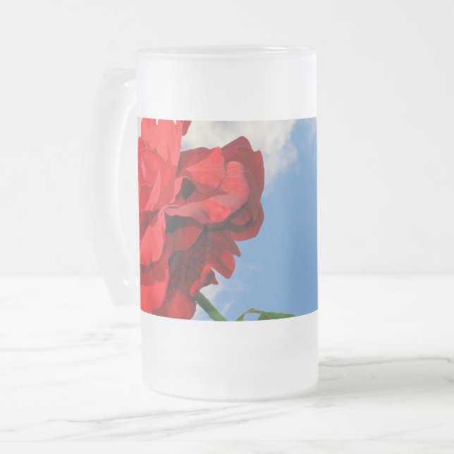 Rosa Don Juan med en blå himmel Mugg (Framsida vänster)