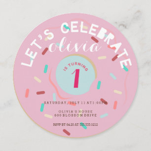 ROSA DONUT BIRTHDAY-INBJUDAN INBJUDNINGAR