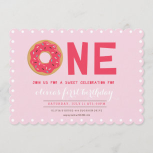 ROSA DONUT BIRTHDAY-INBJUDAN INBJUDNINGAR