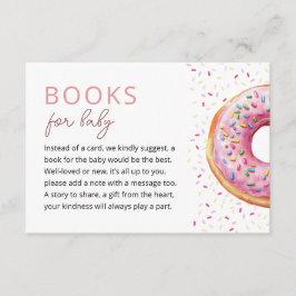 Rosa Donut Bokar för Baby Tilläggskort