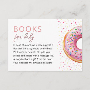 Rosa Donut Bokar för Baby Tilläggskort