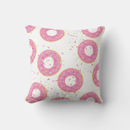Rosa Donut Dekorativ kudde