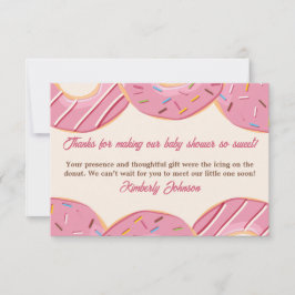Rosa Donut Delight  Tack Kort