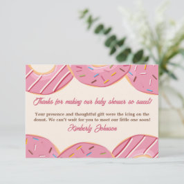 Rosa Donut Delight Tack Kort