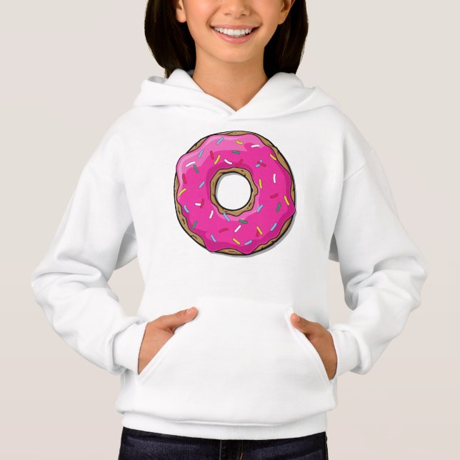 Rosa Donut, Doughnut, Icing, Sprinkles, Frosting T Shirt (Framsida)