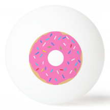 Rosa Donut med sprinkler