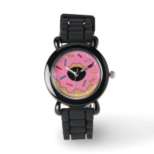 Rosa Donut med Sprinkles Armbandsur