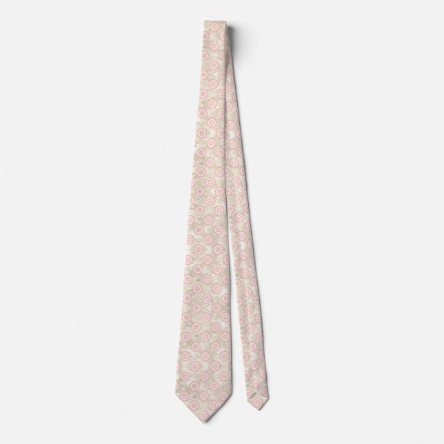 Rosa Donut Necktie för Groom eller Groomsman Slips (Framsida)