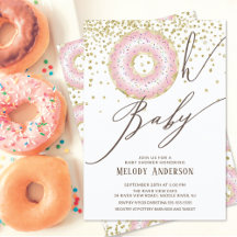 Rosa Donut Oh Flicka Baby Shower