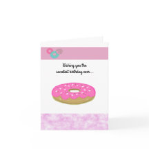 Rosa Donut Sweetest Birthday