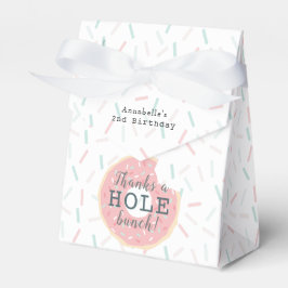 Rosa Donut Tack ett Hål-gäng födelsedag Presentaskar