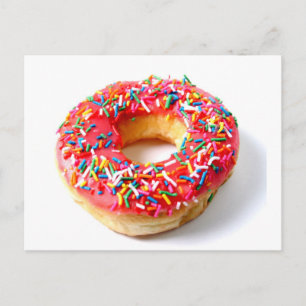 Rosa Donut Vykort