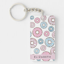 Rosa Donuts, Blue Donuts, Sprinkles, ditt namn