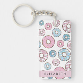 Rosa Donuts, Blue Donuts, Sprinkles, ditt namn