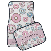 Rosa Donuts, Blue Donuts, Sprinkles, ditt namn
