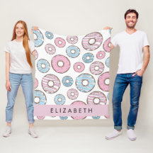 Rosa Donuts, Blue Donuts, Sprinkles, ditt namn