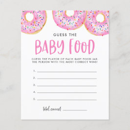 Rosa Donuts gissar att Baby-babybabyspelet spelar