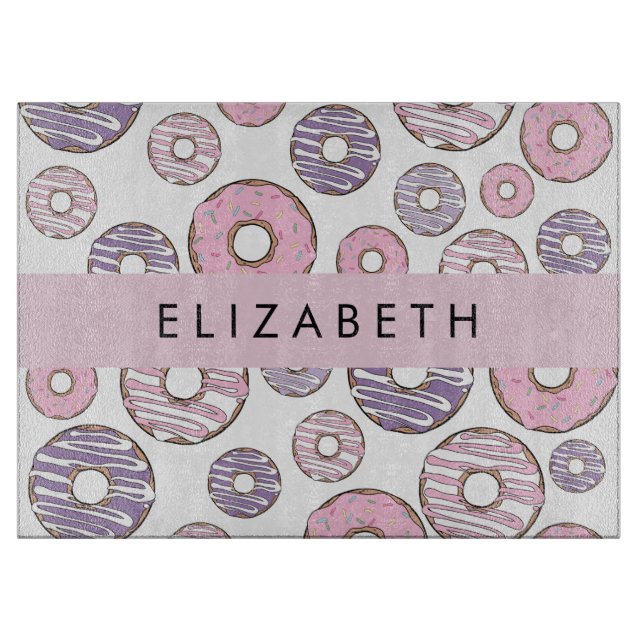Rosa Donuts, Lila Donuts, Sprinkles, ditt namn (Framsidan)