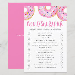 Rosa Donuts skulle hon hellre se babykläder.