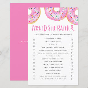 Rosa Donuts skulle hon hellre se babykläder.