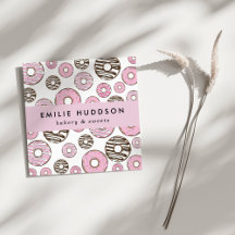 Rosa Donuts, vita donötter, kummel Shop, bakverk