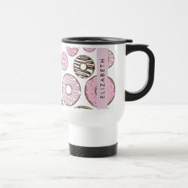 Rosa Donuts, vita donuts, Sprinkles, ditt namn Resemugg