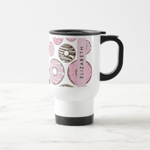 Rosa Donuts, vita donuts, Sprinkles, ditt namn Resemugg