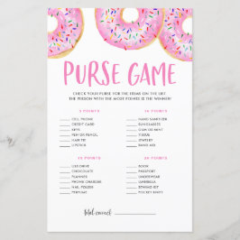 Rosa donuts What's in your Purse Baby Shower Game
