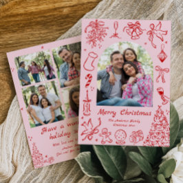 Rosa Doodle-år i nyhetsbrevet om granskningskortfa Julkort