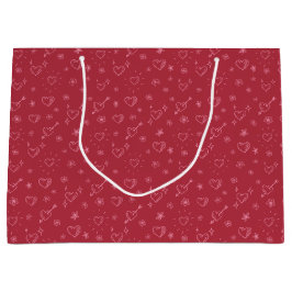 Rosa Doodle Flowers and Hearts Patternes