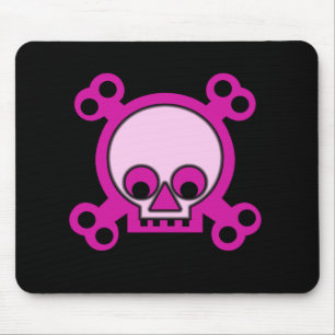 Rosa döskallar Mousepad Musmatta