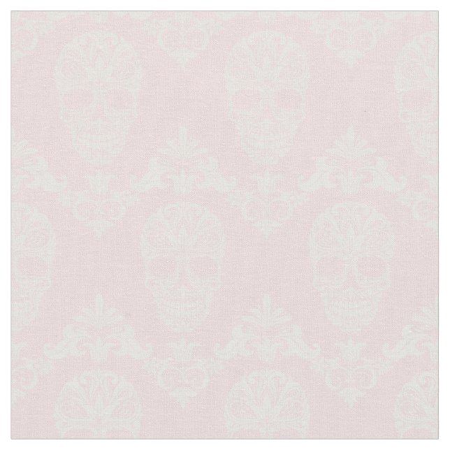 rosa döskallar tyg (Närbild)