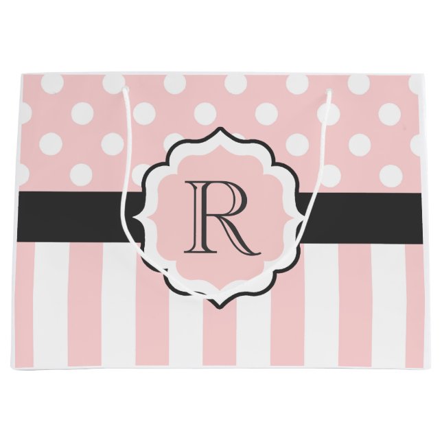 Rosa Dots och Rand Mönster (Framsidan)