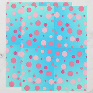 Rosa Dots på Papper återvunnen skrapbokning