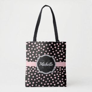 Rosa Dots Tygkasse