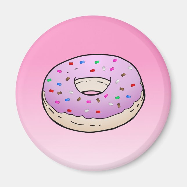 Rosa Doughnut Magnet (Framsidan)