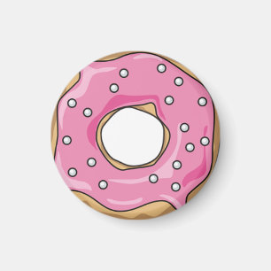 Rosa Doughnut Magnet