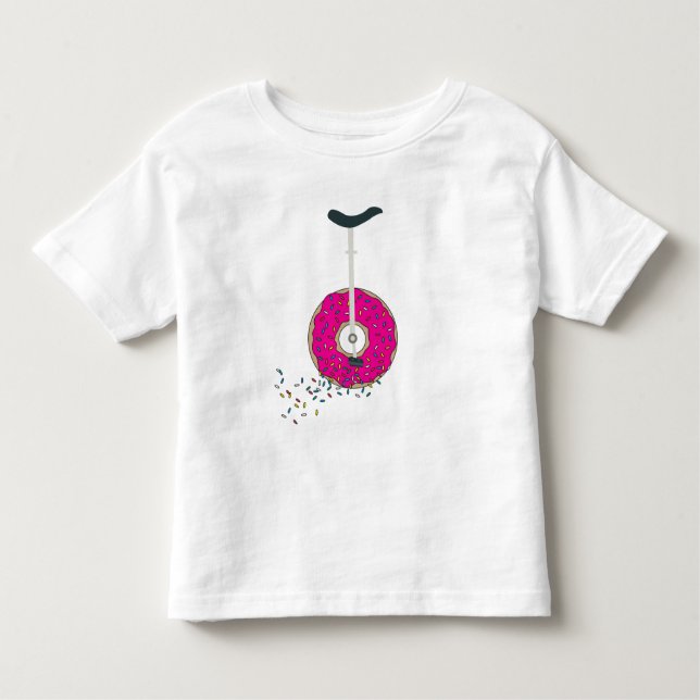 Rosa Doughnut Wheel Unicle Colorful Sprinkles T Shirt (Framsida)