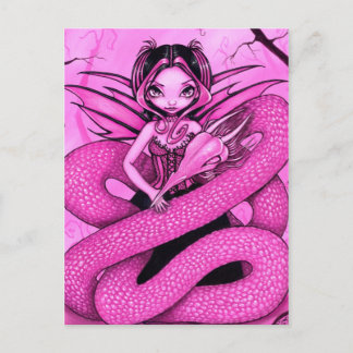 "Rosa Dragon Fairy" vykort