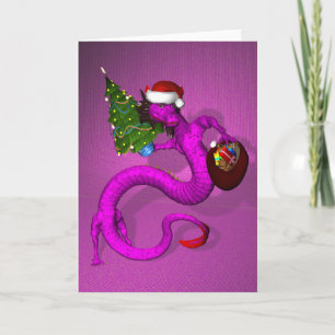 Rosa Dragon Helgkort