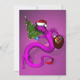 Rosa Dragon Inbjudningar