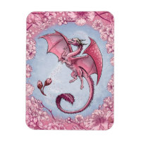 Rosa Dragon of Vår Nature Fantasy Art