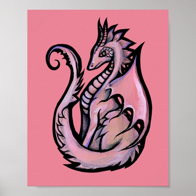 Rosa Dragon Poster (Framsidan)