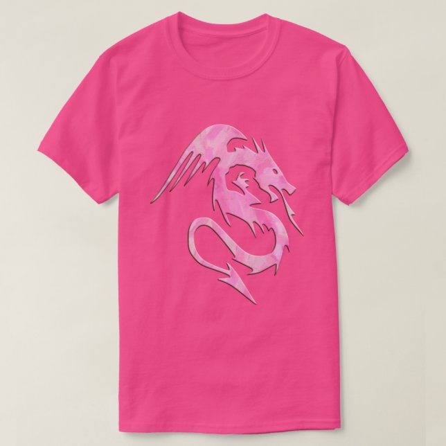 Rosa Dragon Tie Dye Tröja (Design framsida)