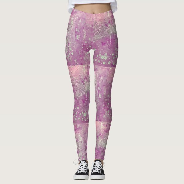 Rosa Dragonfly Leggings (Framsida)