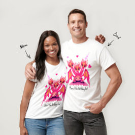 Rosa drakar T-shirt