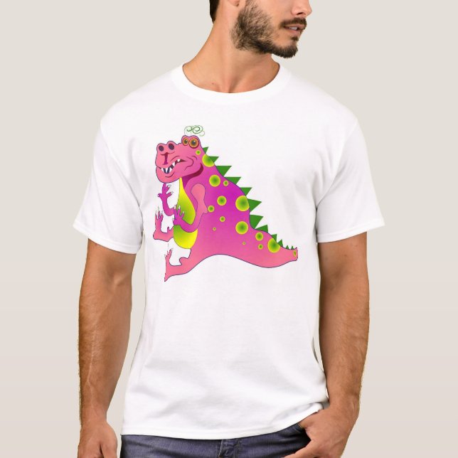 Rosa drake t shirt (Framsida)